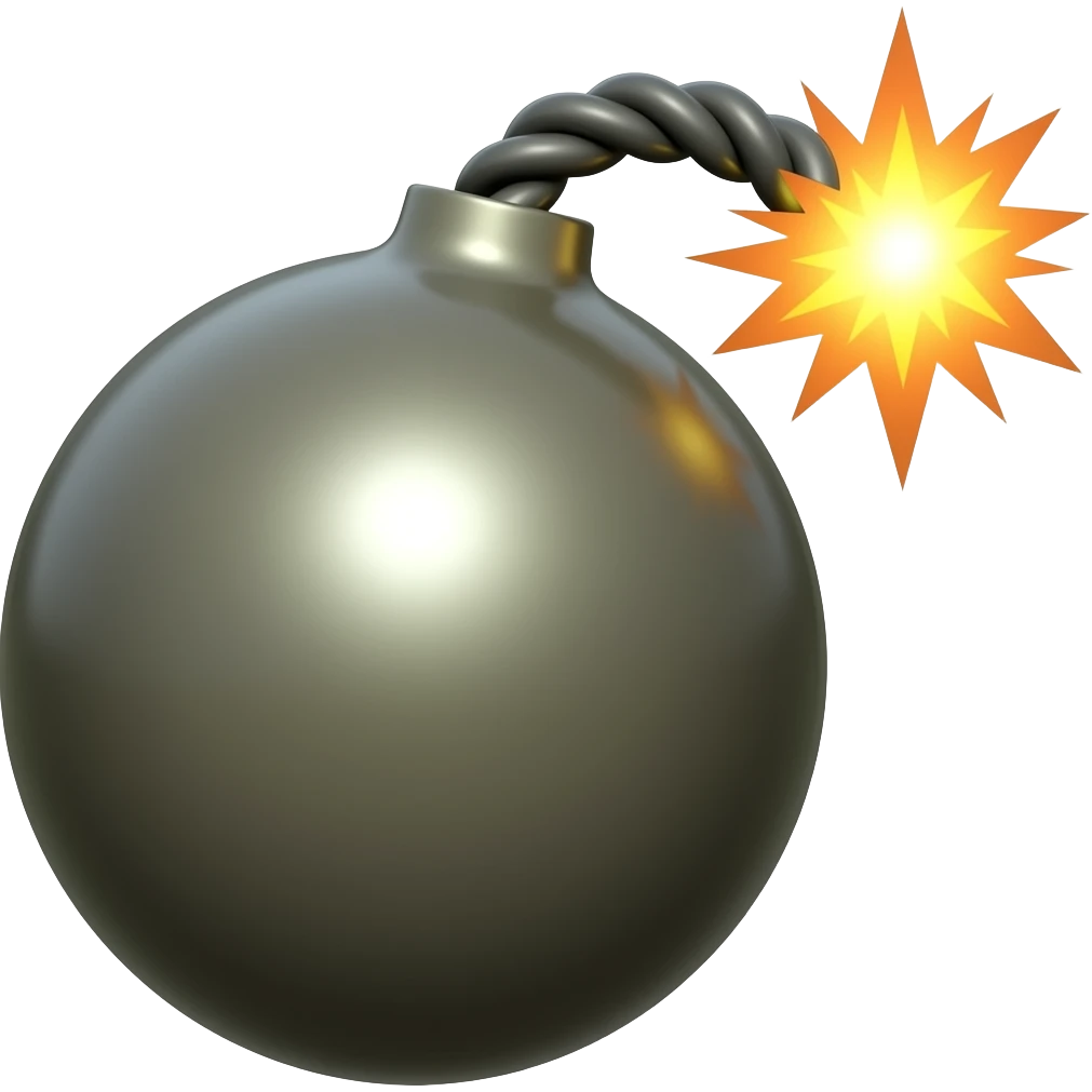 Bomb emoji