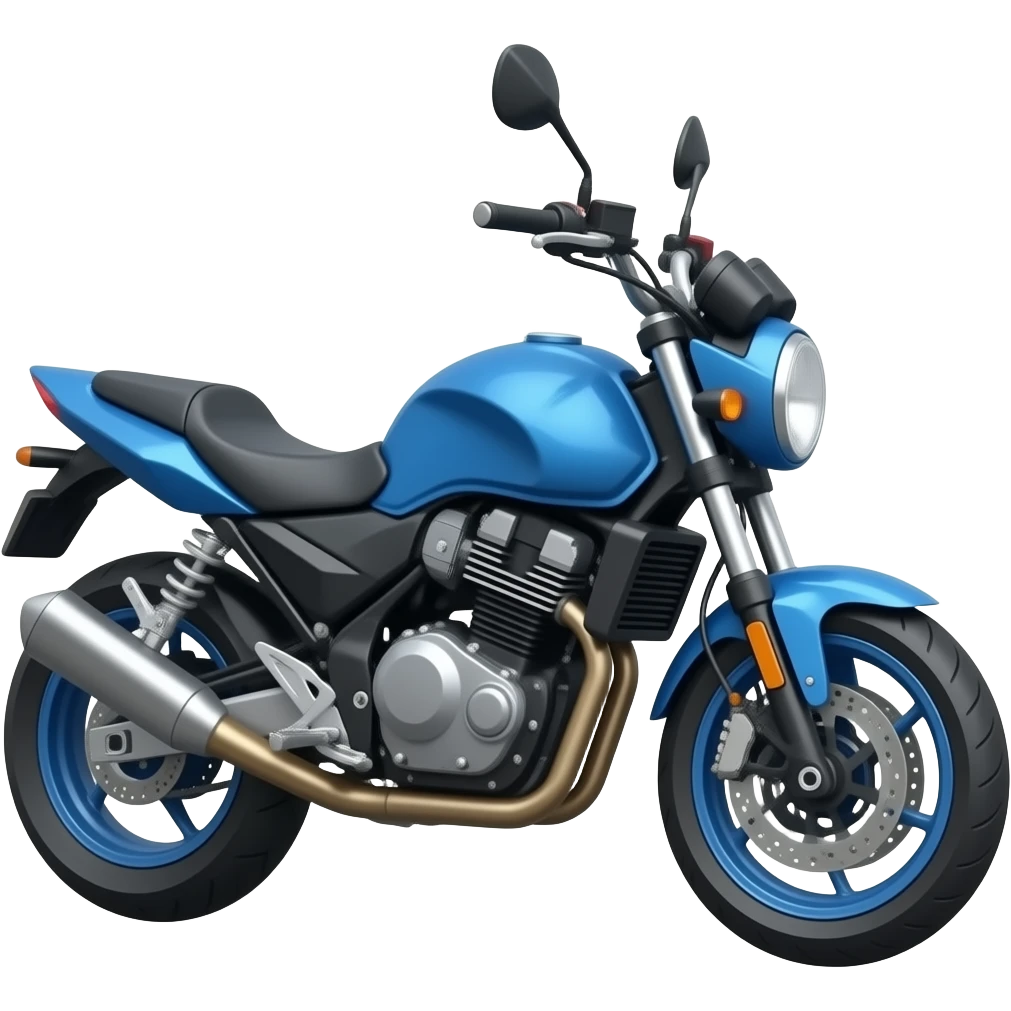 en kul blå r mototsykkel emoji