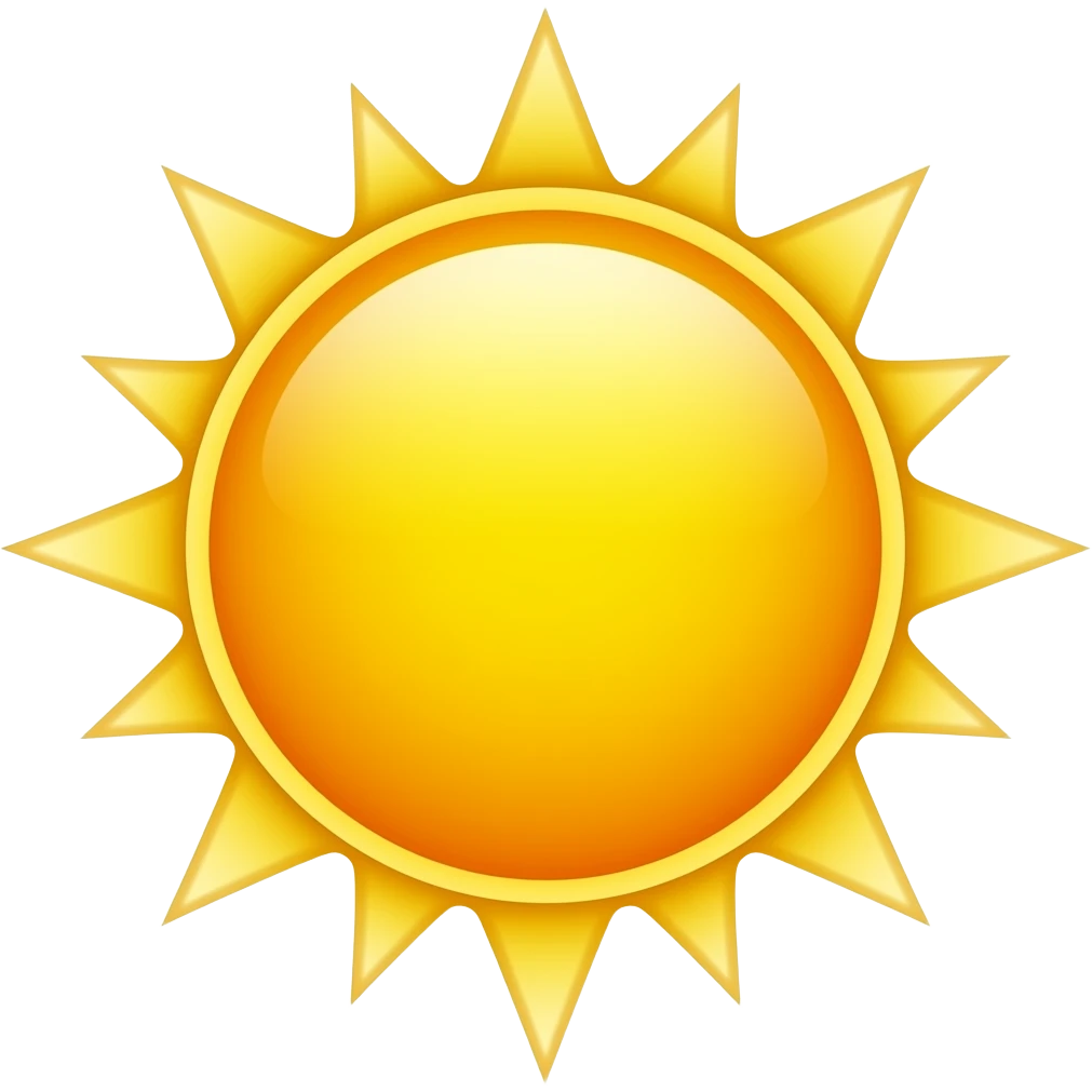 a sun emoji