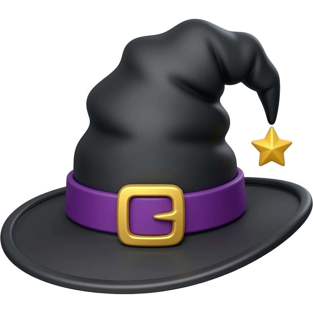 goth hat emoji
