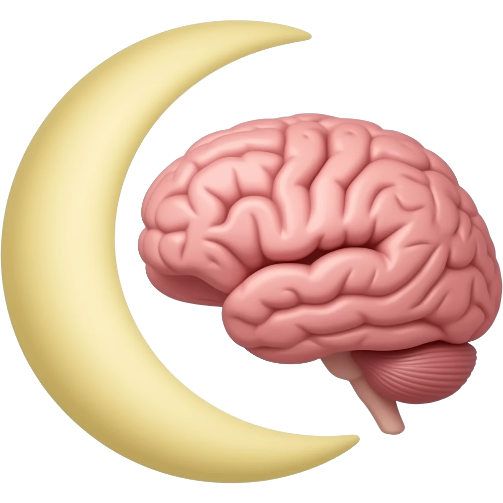 Полумесяц и мозг emoji