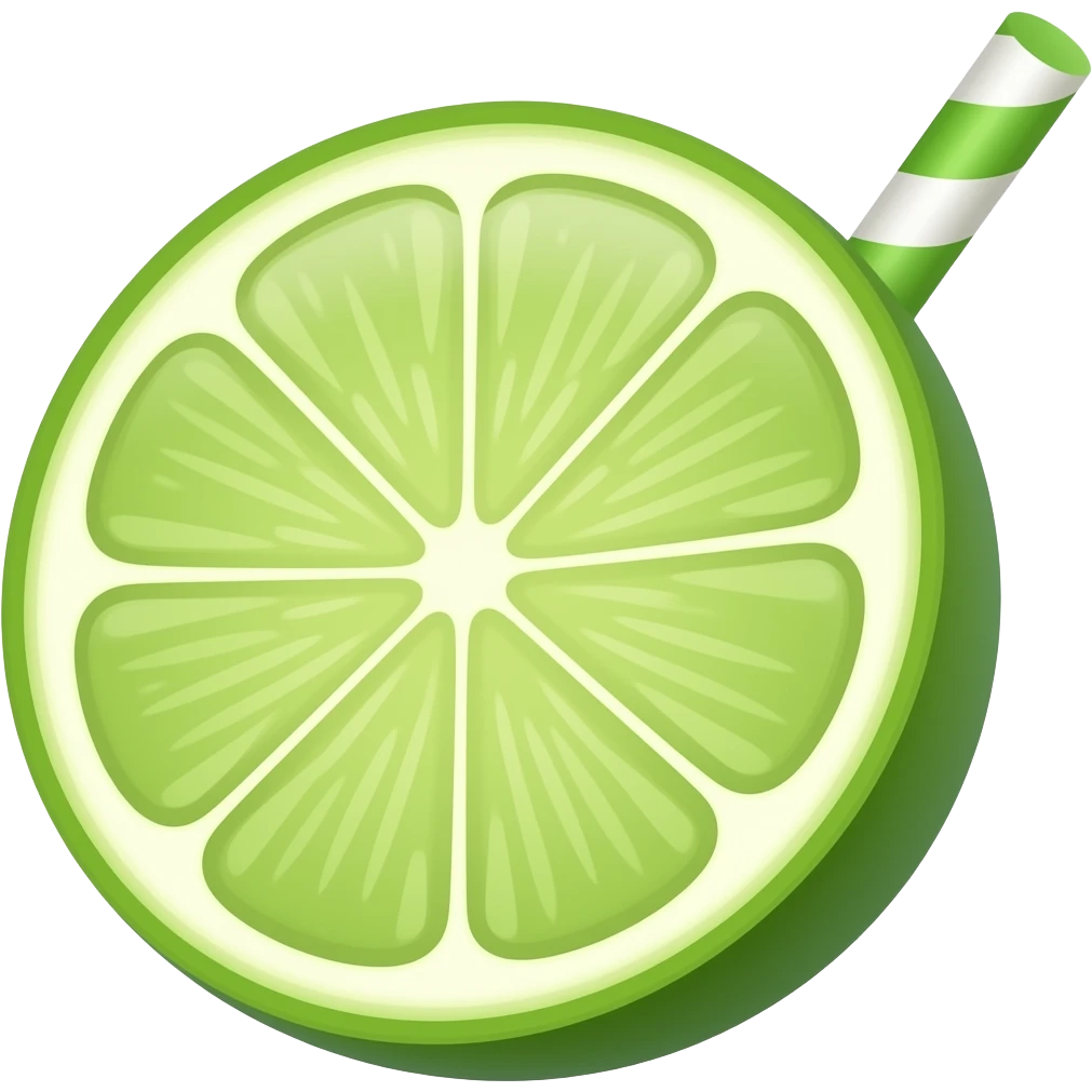 Lime lemonade emoji