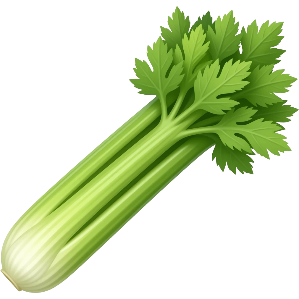 Fresh realistic celery emoji