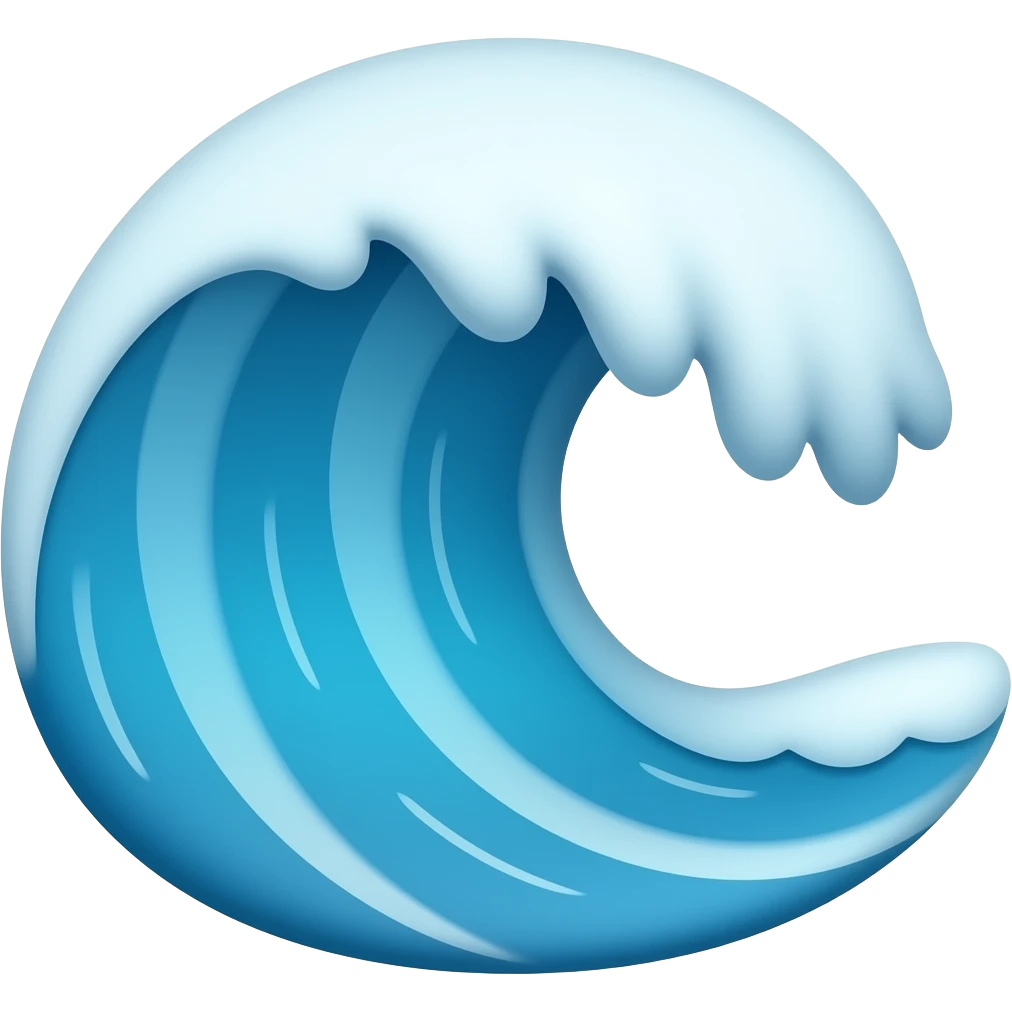 ocean wave emoji