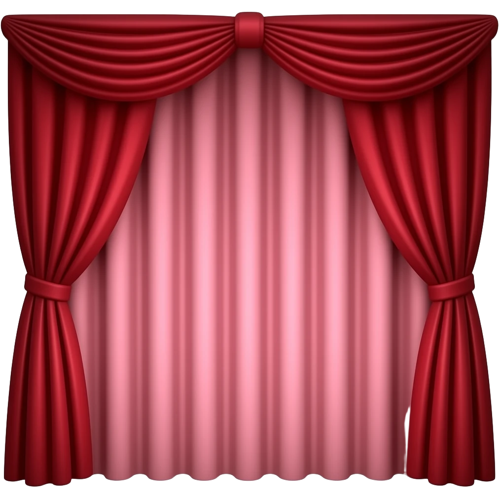 curtain red colored emoji