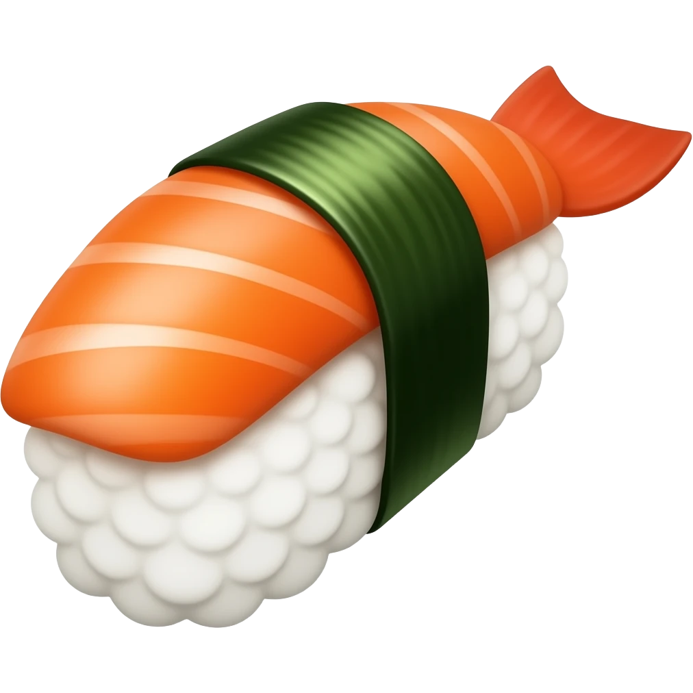 white sushi emoji