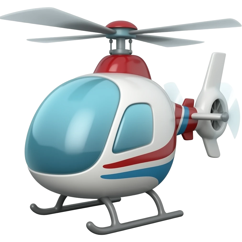 helicopter emoji