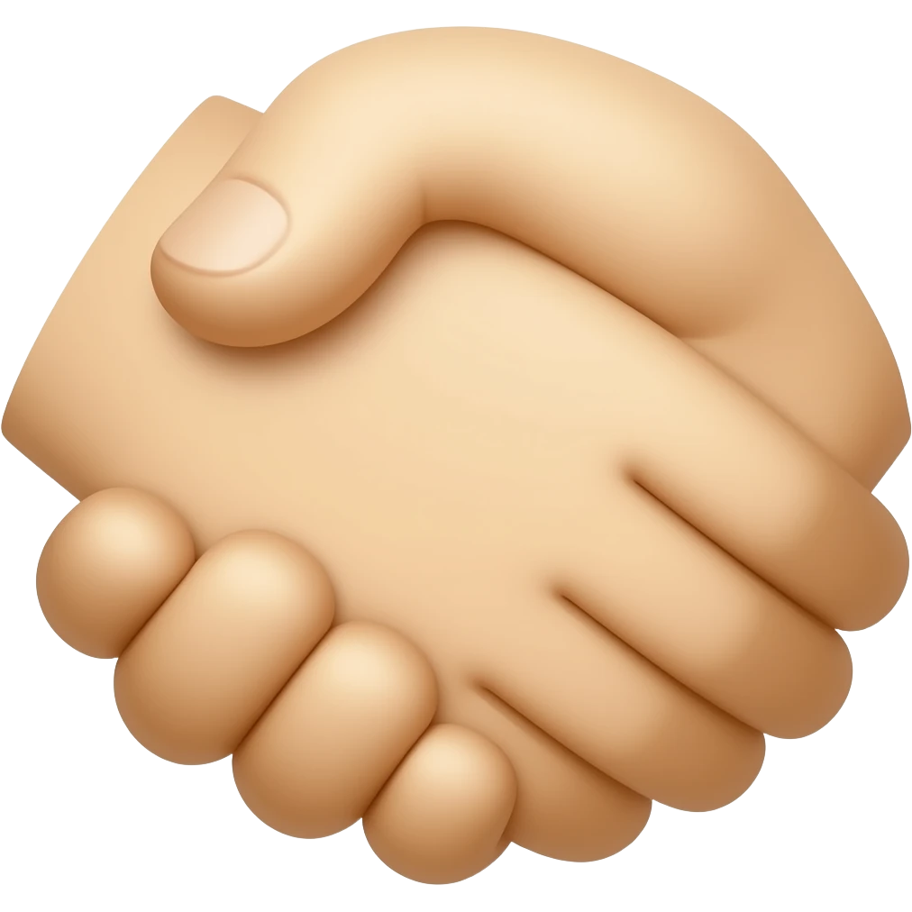 no face just words emoji to express "you are welcome" or  "my pleasure" or "of course" when someone says thank you. emoji