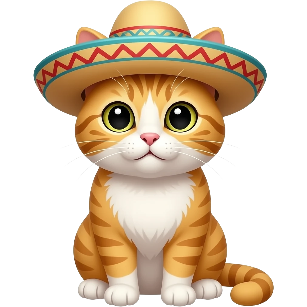 Cat with sombreo emoji