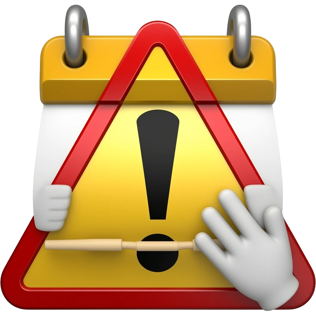 warnung vor müllabfuhr verschobenes datum emoji