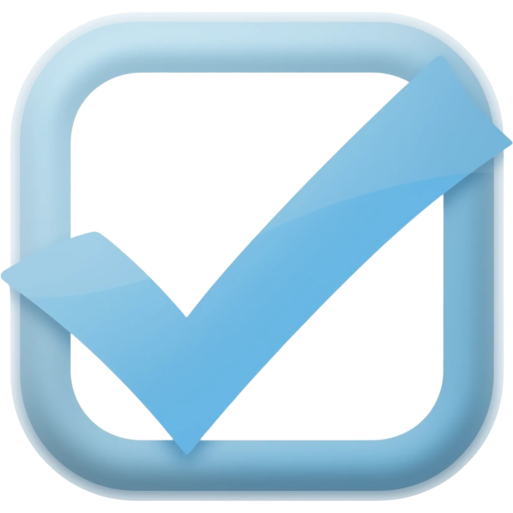 blue tick emoji