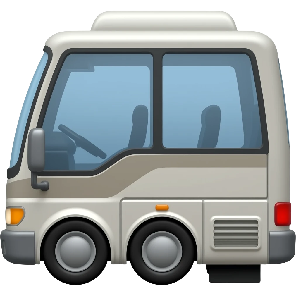 Bus from side perspective emoji