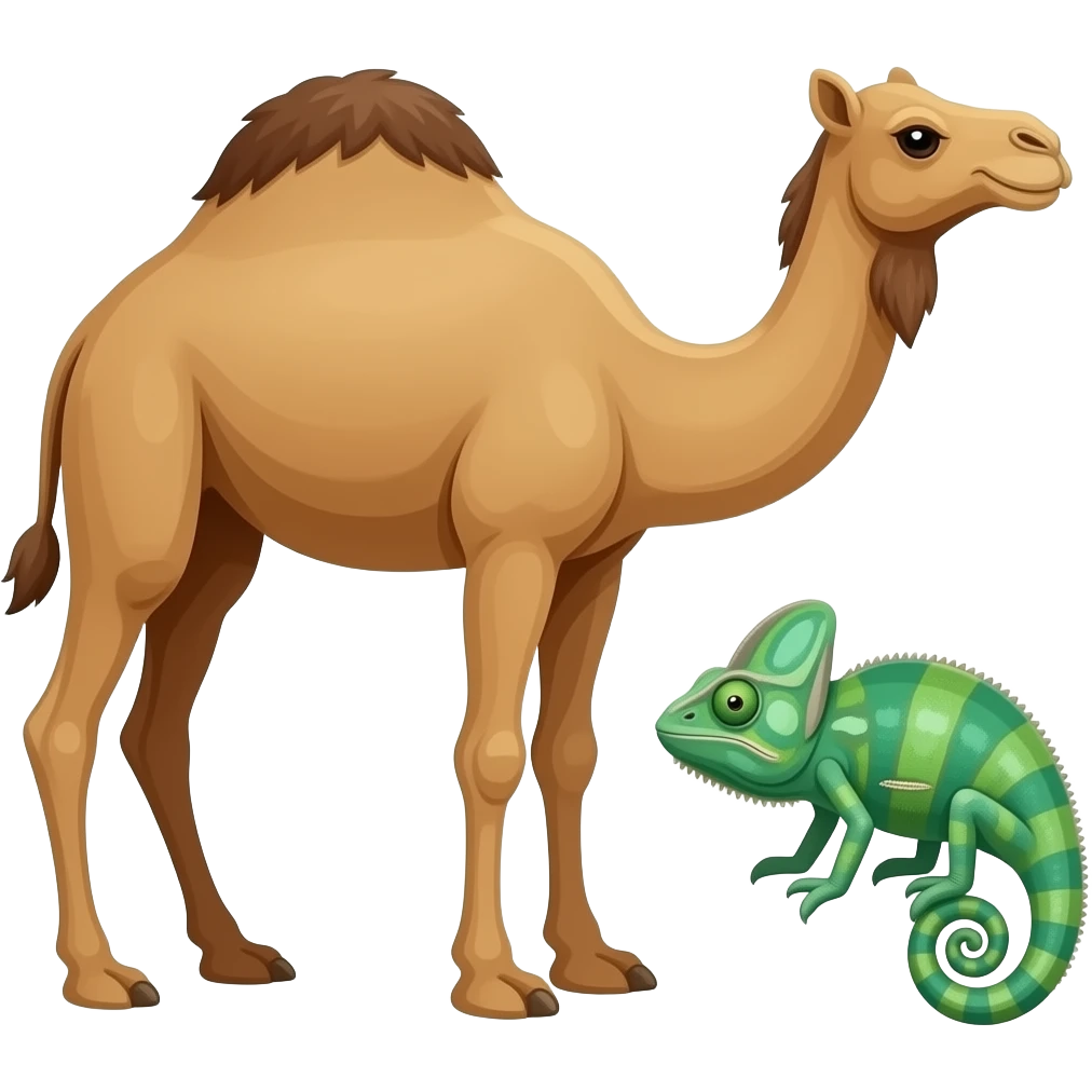 kamel und chamelion emoji
