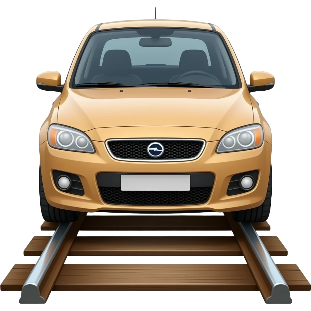 🚗+🛤️ emoji