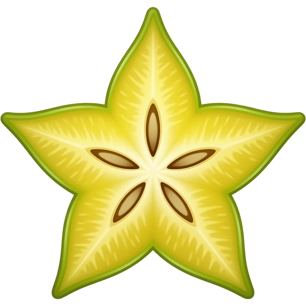 star fruit full emoji