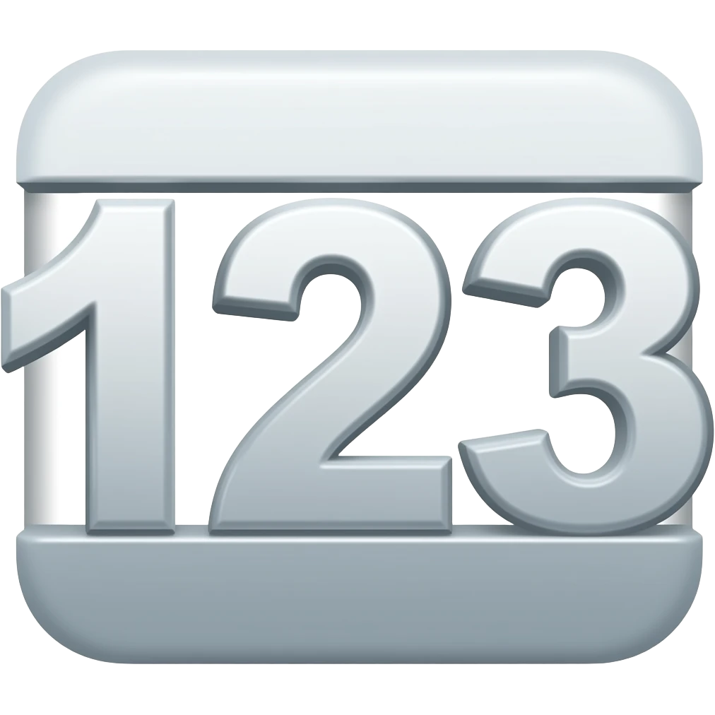 123 emoji