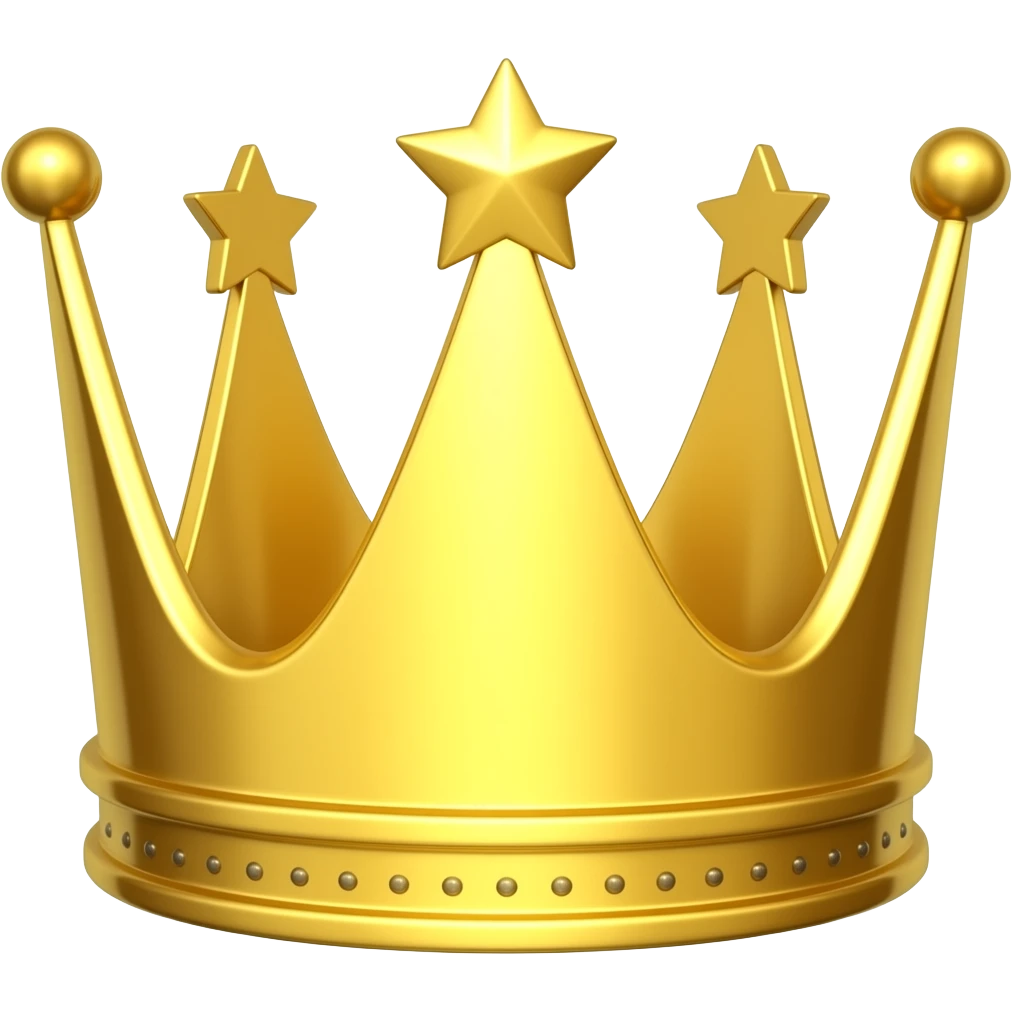 crown with star emoji