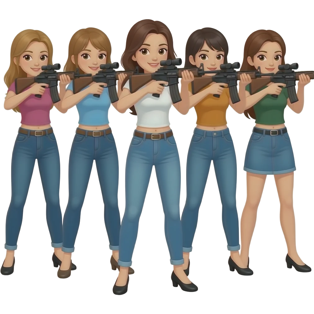 Shooting by women emoji