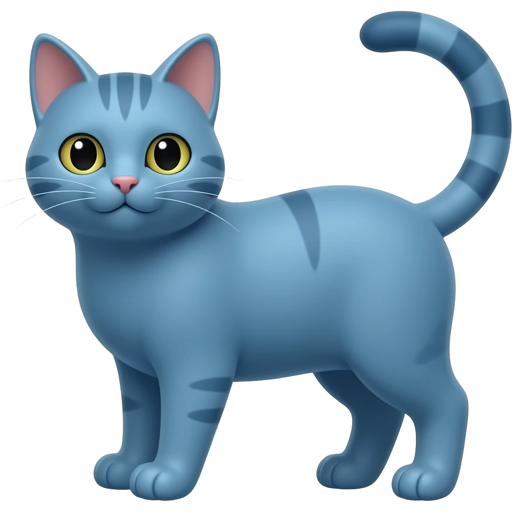 Blue Cat emoji