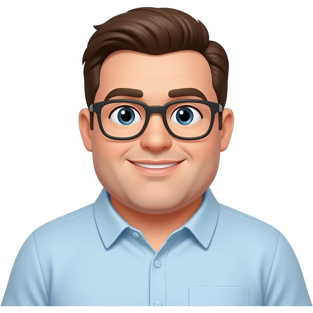 Fat back obese man emoji