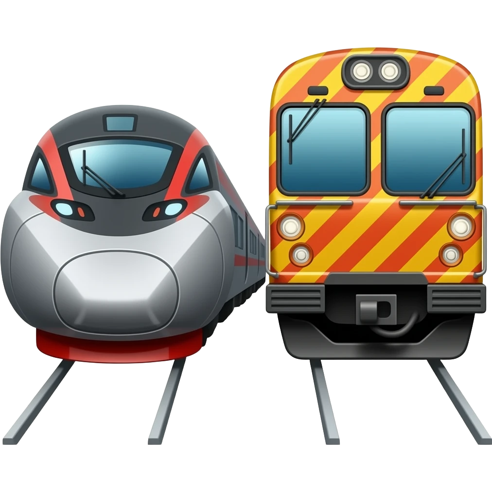 🚄🚃🚃 emoji