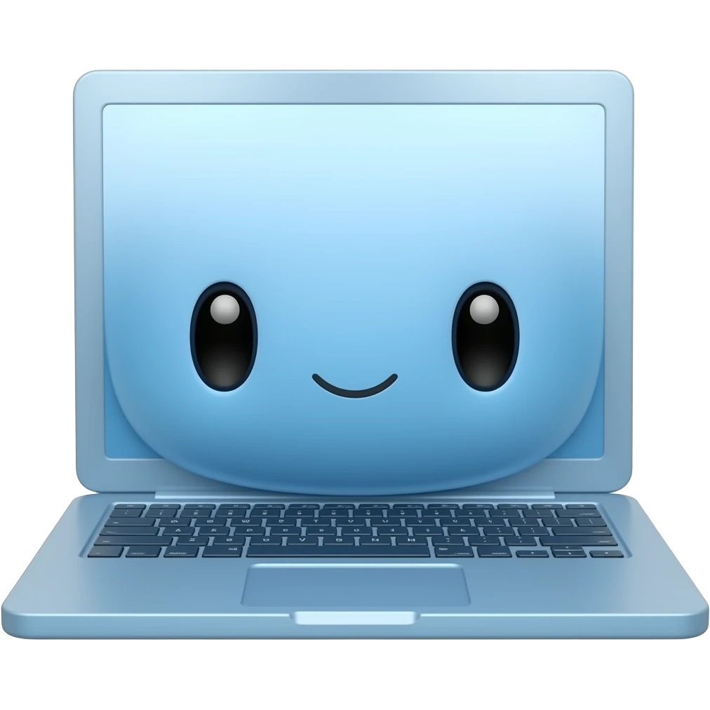 cute blue macbook emoji