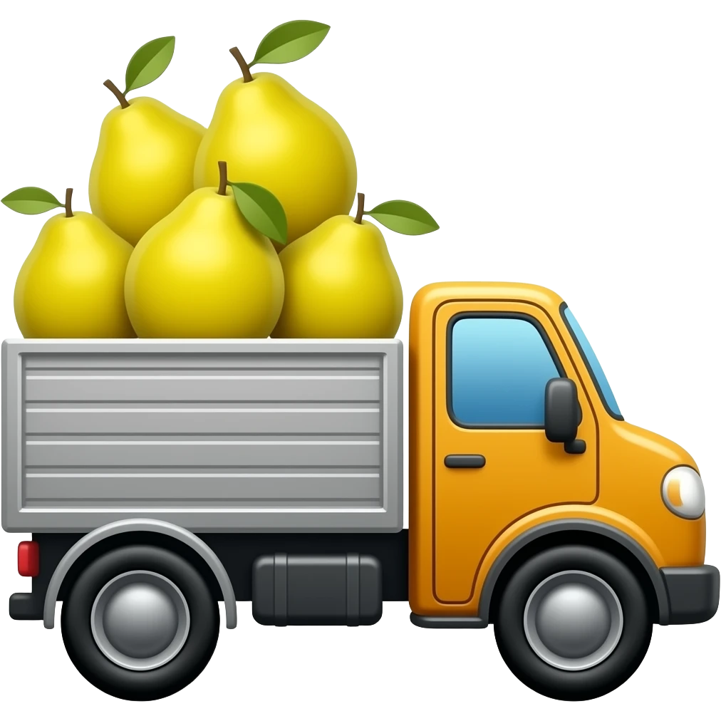Quince truck emoji