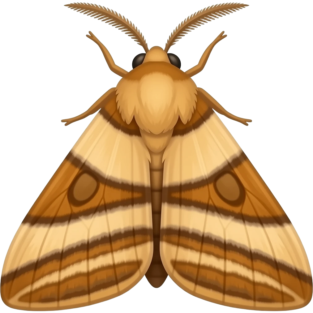 Rosy maple moth emoji