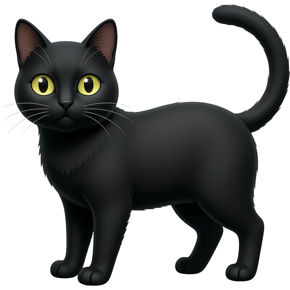 Black cat emoji