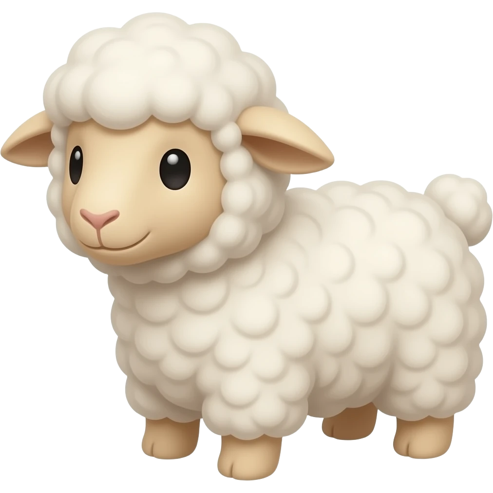 lamb stuffed animal emoji