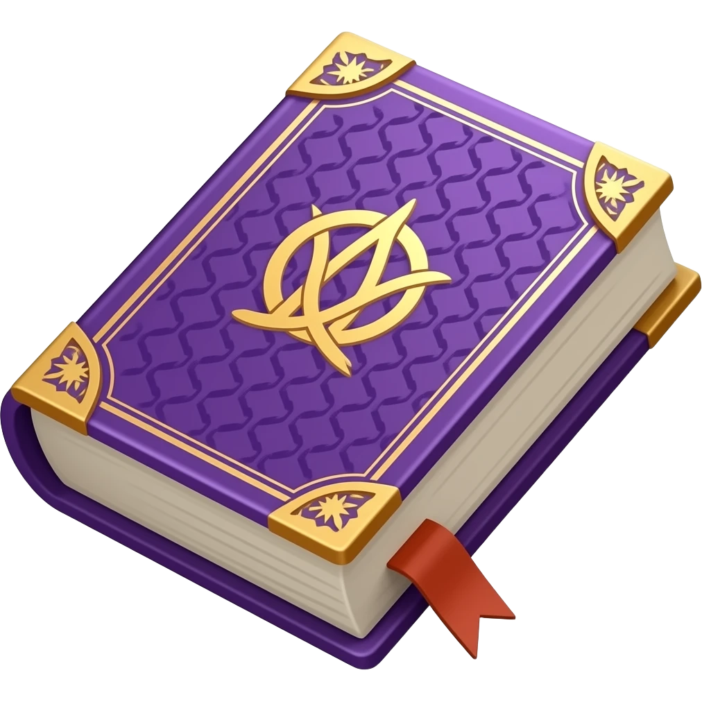 violet spell book emoji