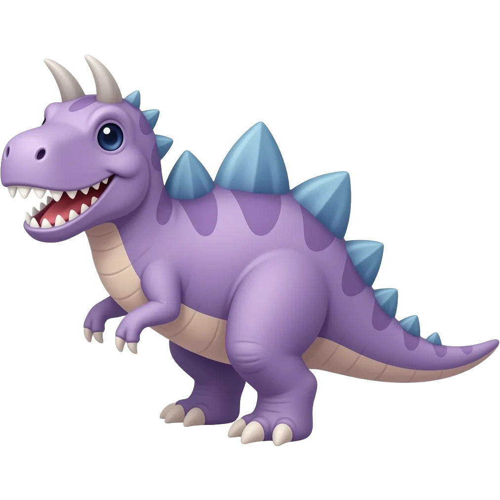 Purple dinosaur emoji