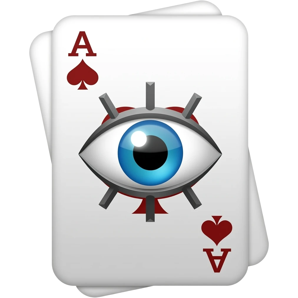 (dont include people) 總是懷疑對手看得到你的底牌？ (icon) emoji
