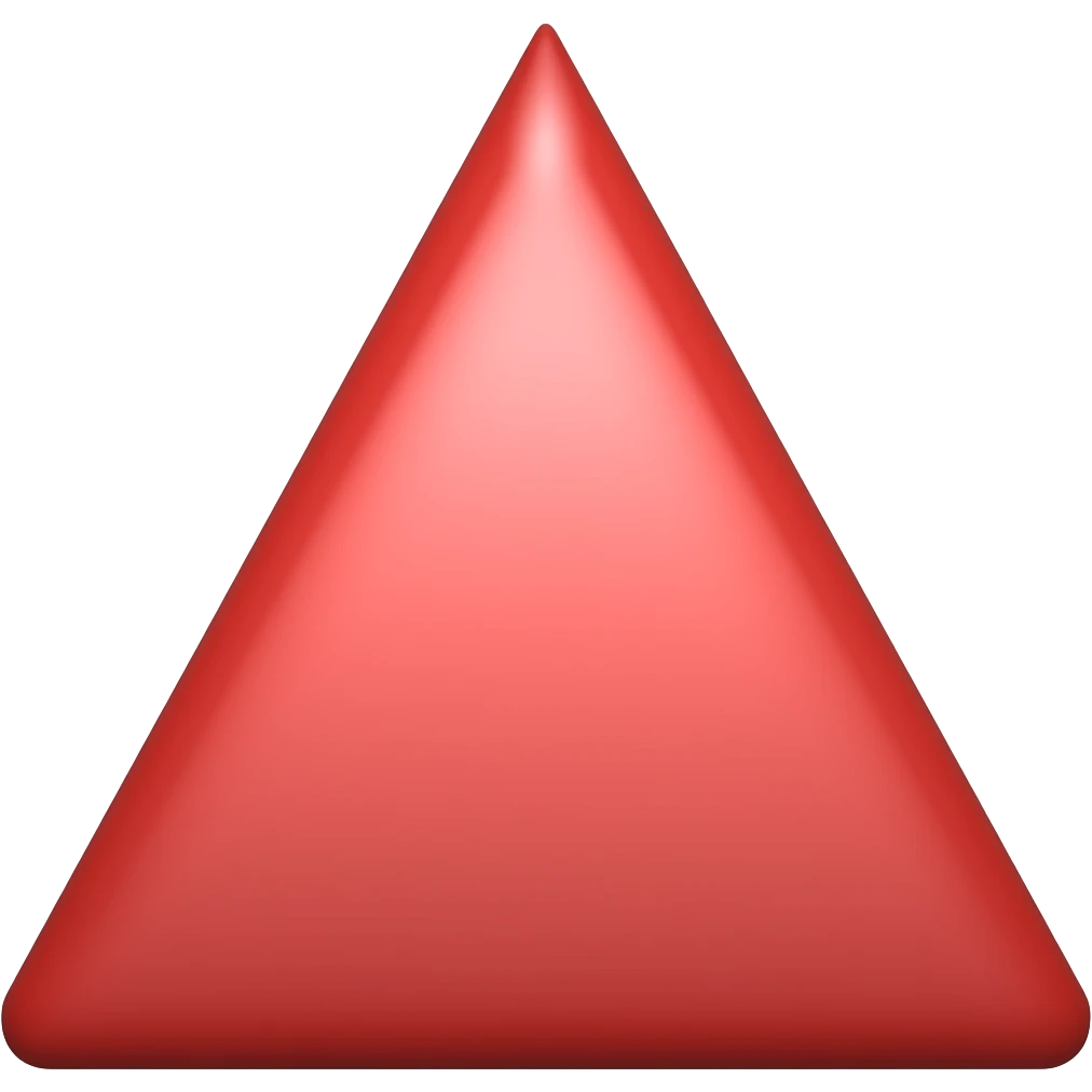 Red triangle emoji