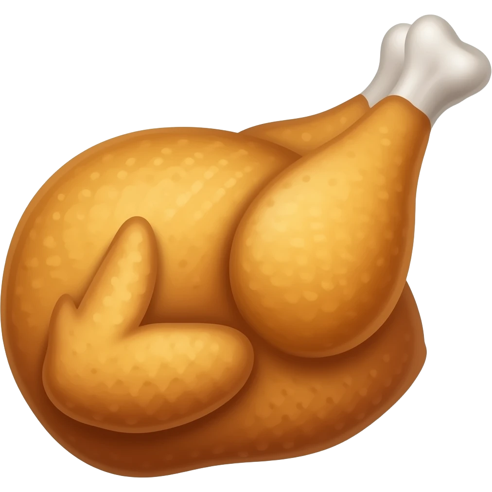 a piece of fried chicken emoji