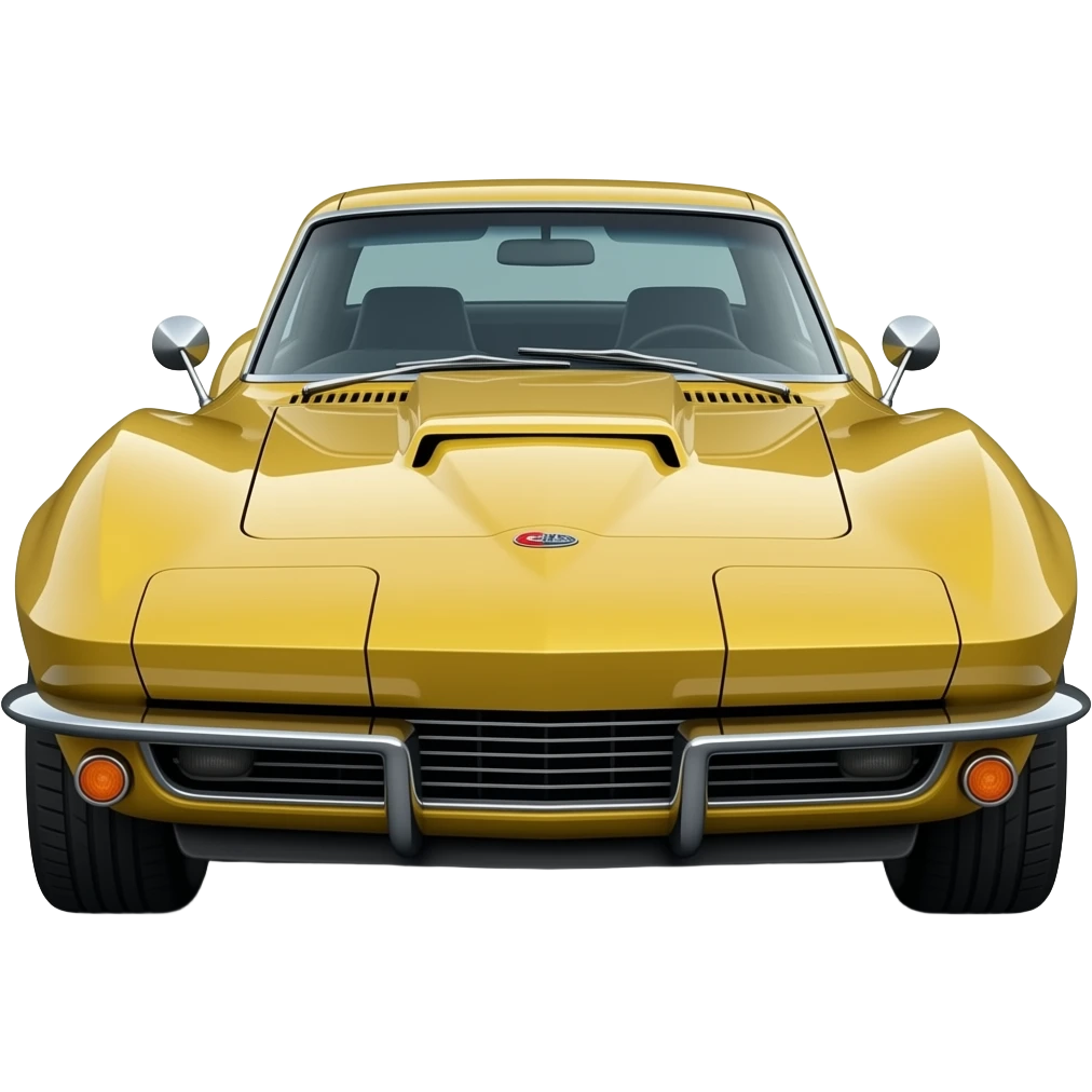 corvette stingray, hyper realistic, highly detailed emoji