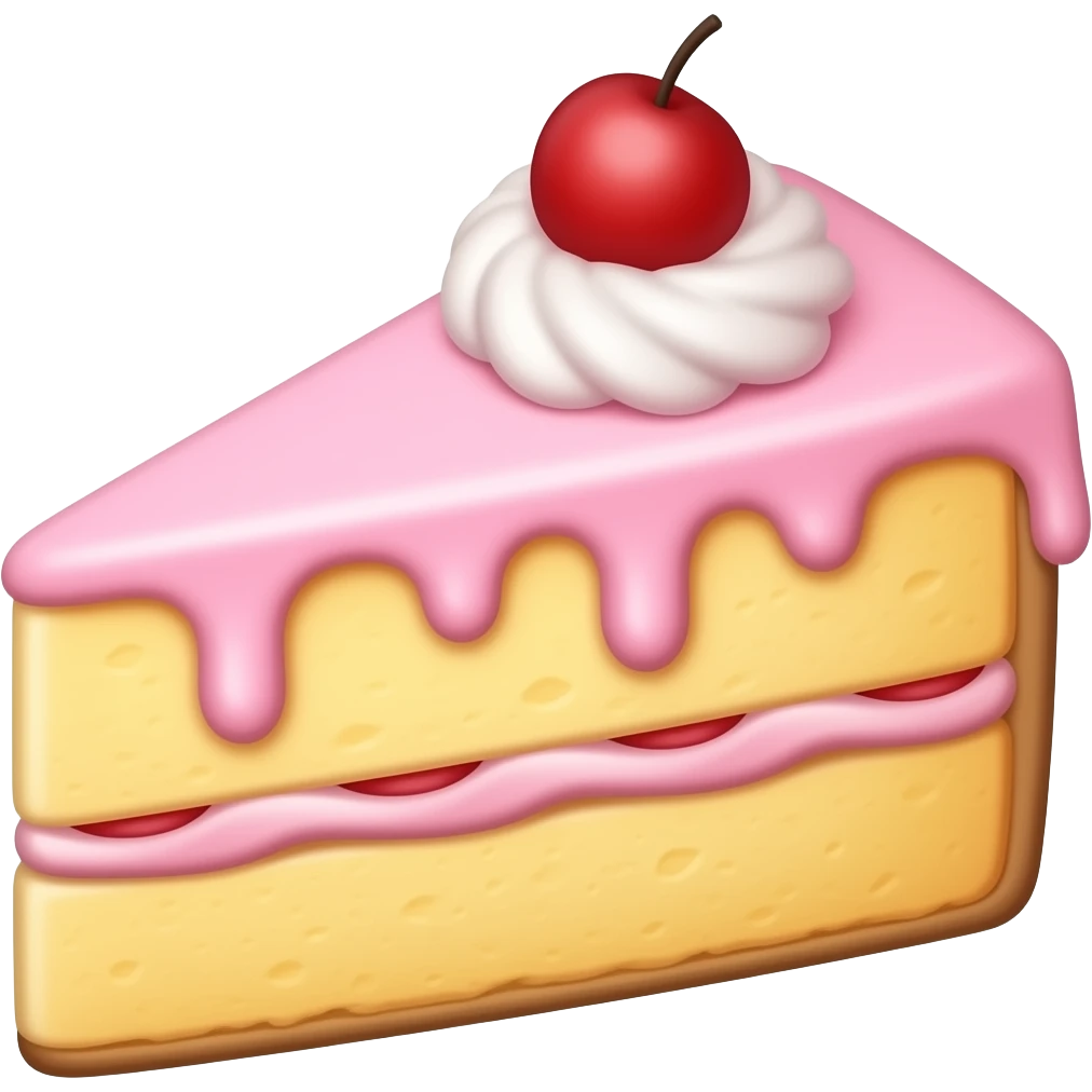 cake slice without topping emoji