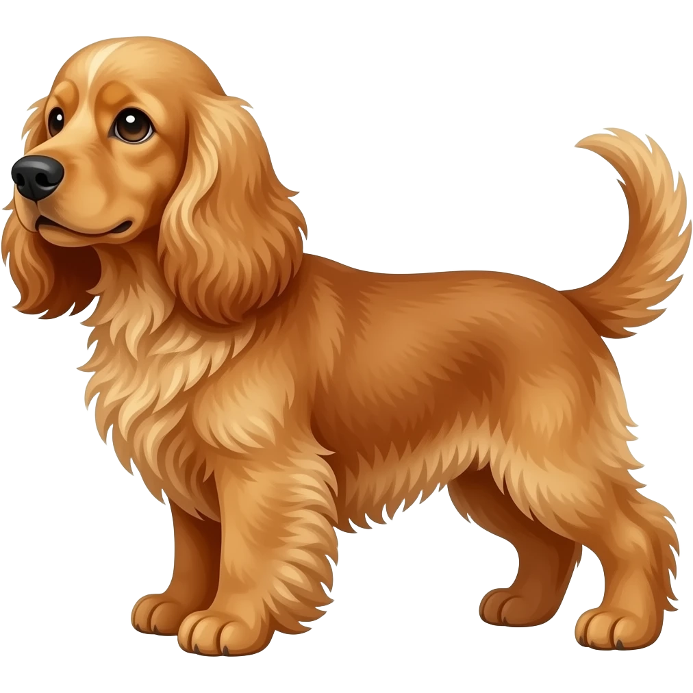 tan american cocker spaniel emoji