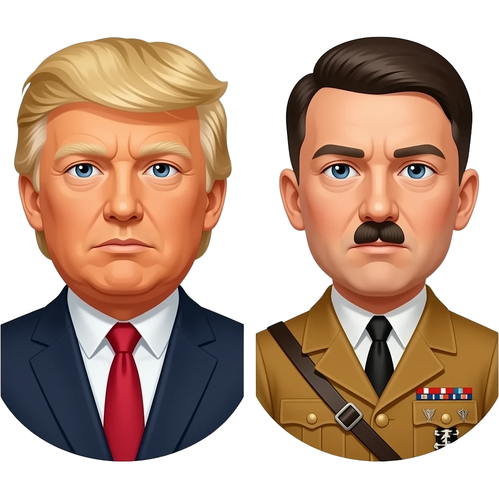 Donald T and Hitler emoji