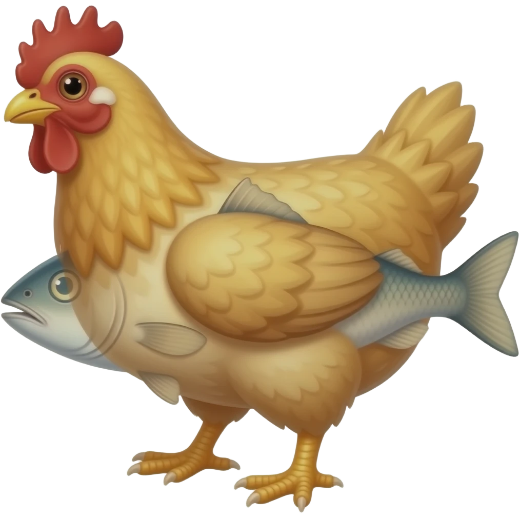 Chicken fish emoji