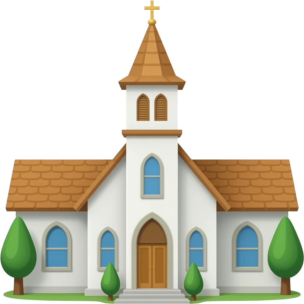 Church  building emoji no background emoji