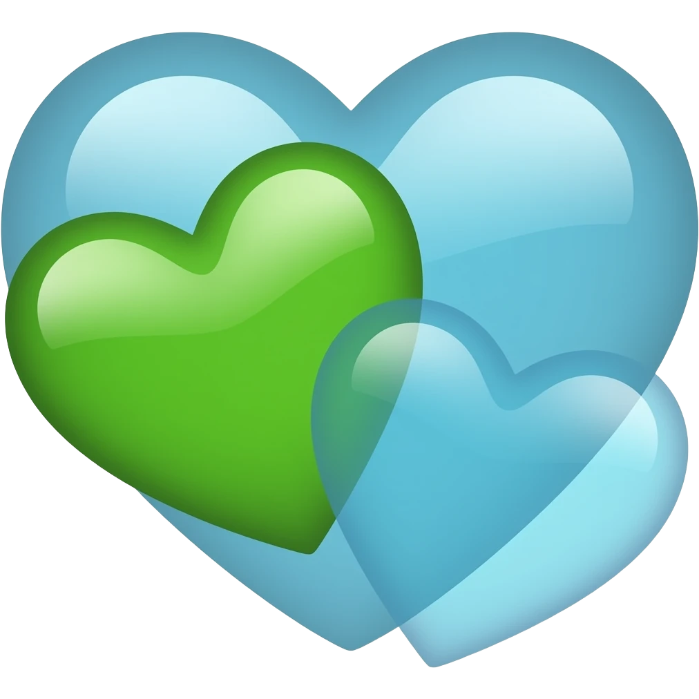 💚+🩵 emoji