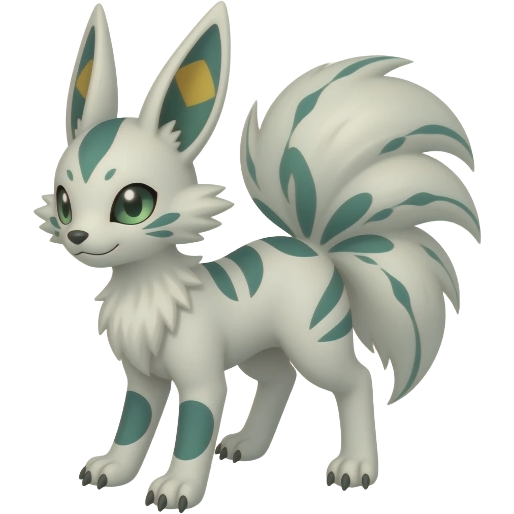 Furret-Leafeon-Shinx-Luxray-Fakémon-hybrid emoji