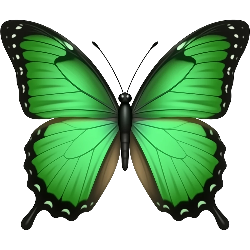 Green 🦋 emoji