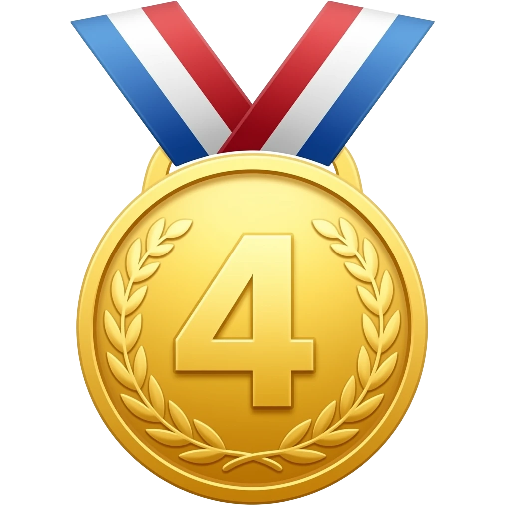 fourth place medal emoji