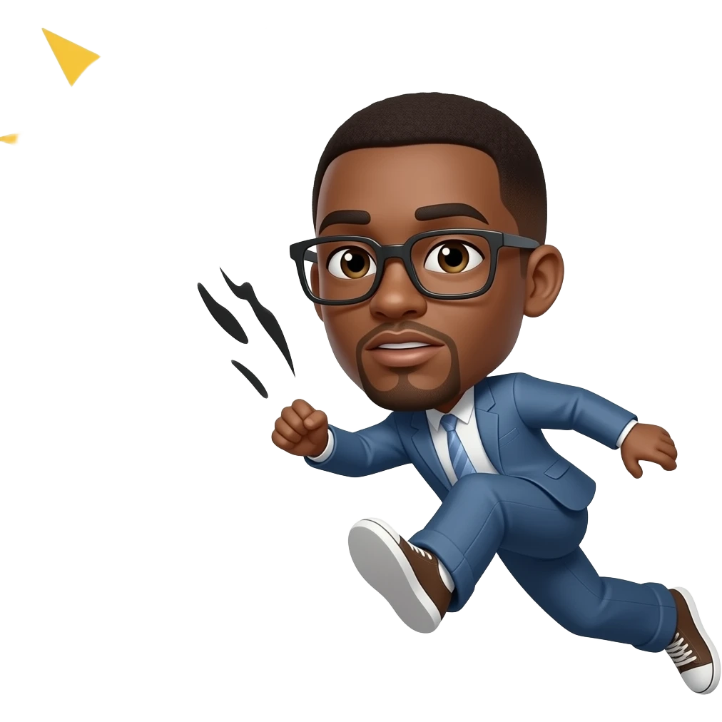 black man getting thrown into sun emoji