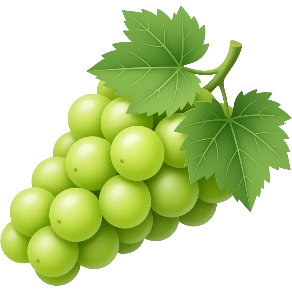 light green graps emoji