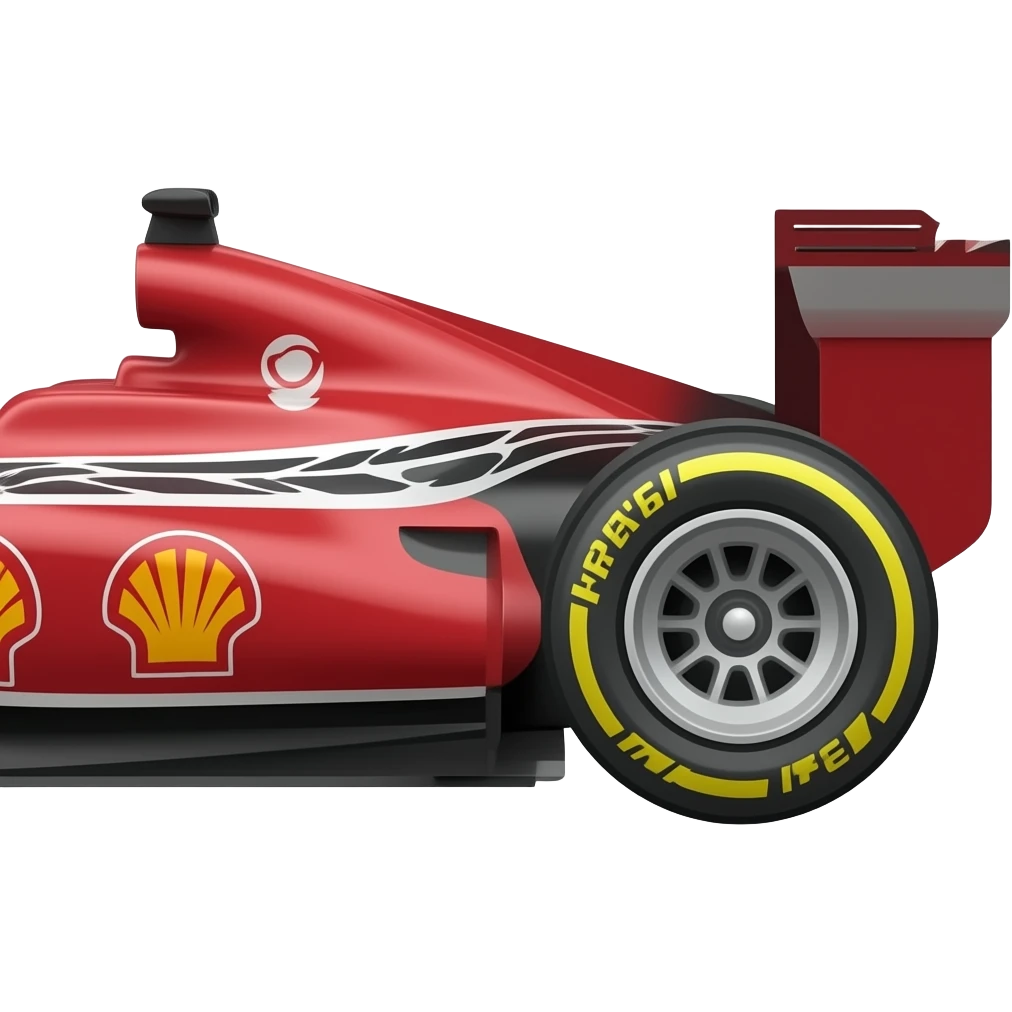 Formula 1 de costado, imagen completa emoji