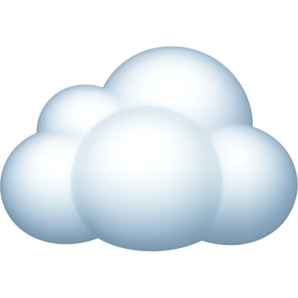 White cloud emoji