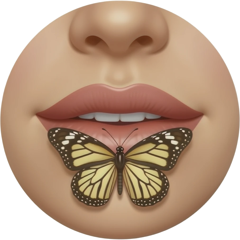 Butterfly pussy lips emoji